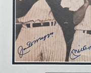 Mickey Mantle, Ted Williams & Joe DiMaggio Autographed Framed 11x14 Photo Beckett BAS #AE65547
