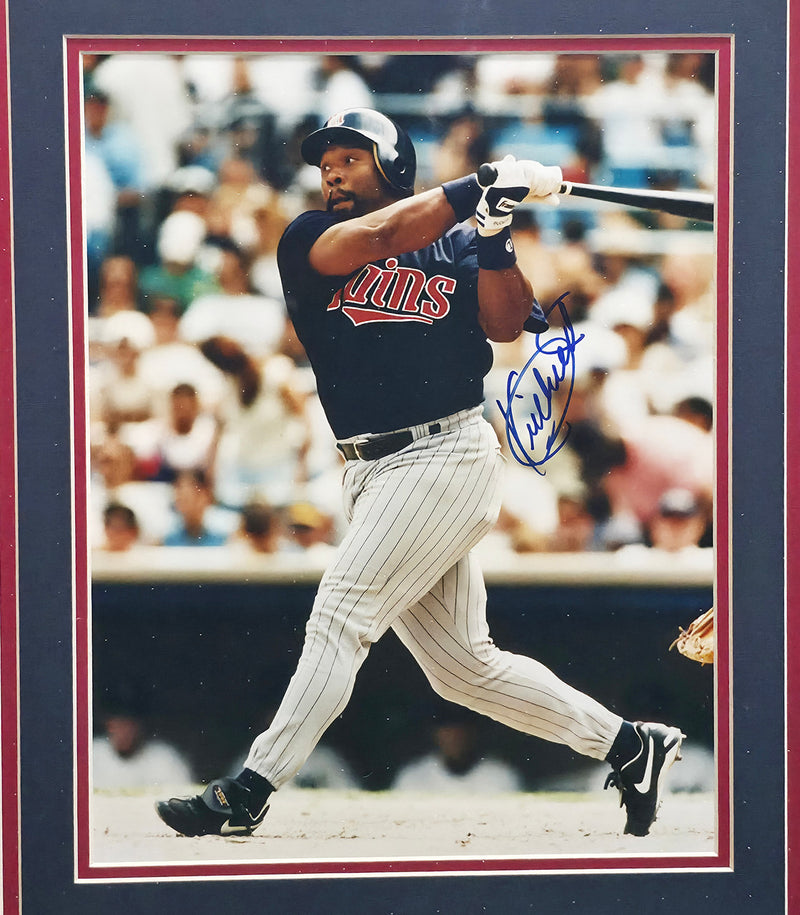 Kirby Puckett Autographed Framed 11x14 Photo Minnesota Twins Beckett BAS #AE20265