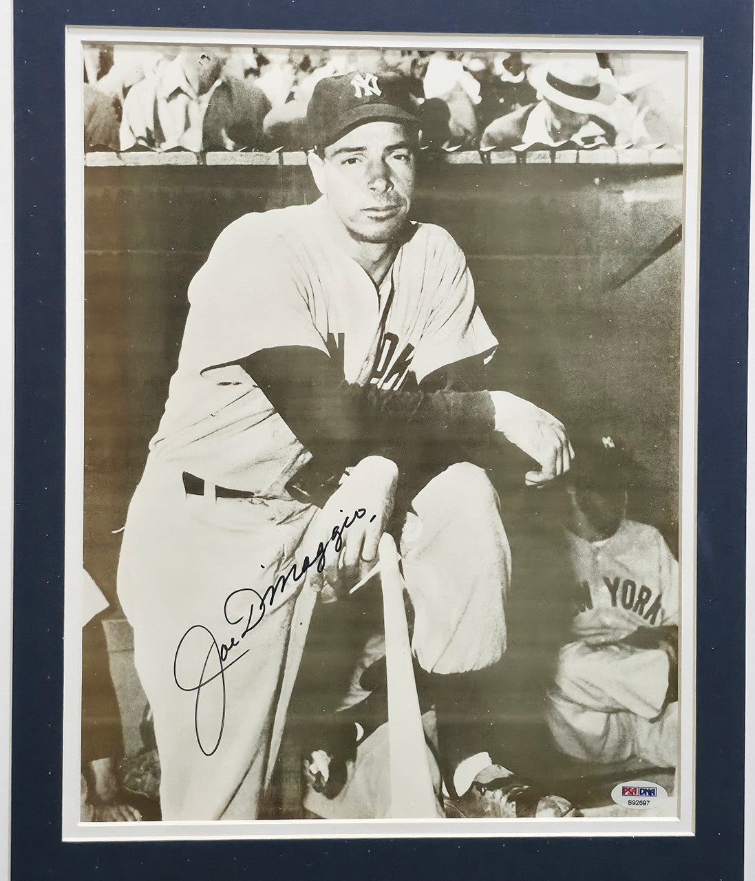 Joe DiMaggio Autographed Framed 11x14 Photo New York Yankees PSA/DNA #B92697