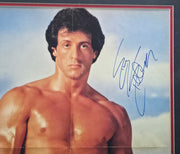 Sylvester Stallone Autographed Framed 16x22 Poster Rocky Balboa Beckett BAS #AA00088
