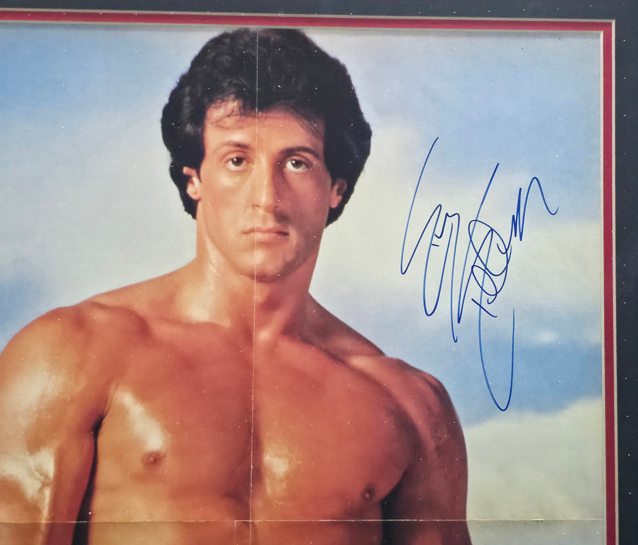 Sylvester Stallone Autographed Framed 16x22 Poster Rocky Balboa Beckett BAS #AA00088
