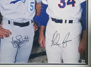 Nolan Ryan & George Brett Autographed Framed 16x20 Photo Beckett BAS #AE85529