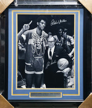 Kareem Abdul-Jabbar & John Wooden Autographed Framed 16x20 Photo UCLA Bruins Beckett BAS #AE85500