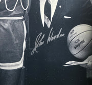 Kareem Abdul-Jabbar & John Wooden Autographed Framed 16x20 Photo UCLA Bruins Beckett BAS #AE85500