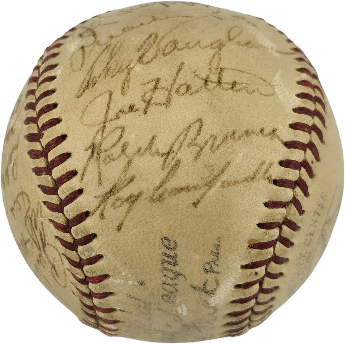 1948 Brooklyn Dodgers Team Autographed Official Frick NL Baseball With 31 Signatures Including Jackie Robinson PSA/DNA #AS04869