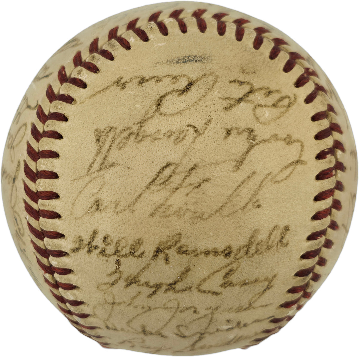 1948 Brooklyn Dodgers Team Autographed Official Frick NL Baseball With 31 Signatures Including Jackie Robinson PSA/DNA #AS04869