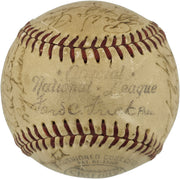1948 Brooklyn Dodgers Team Autographed Official Frick NL Baseball With 31 Signatures Including Jackie Robinson PSA/DNA #AS04869