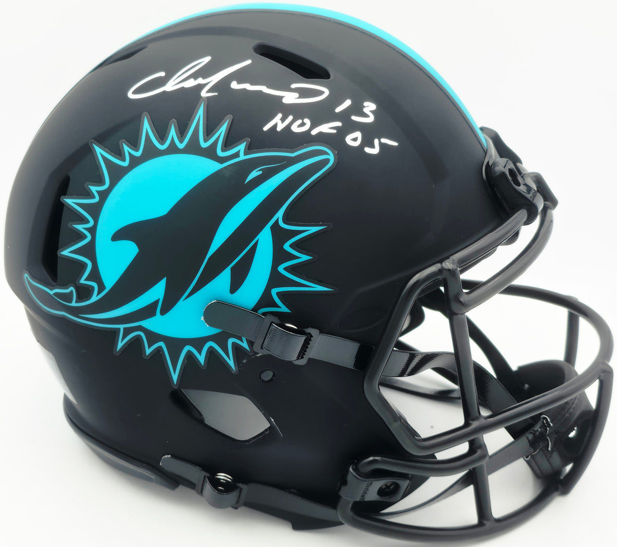 Dan Marino Autographed Miami Dolphins Eclipse Black Full Size Speed Authentic Helmet "HOF 05" Beckett BAS Witness #4W144018