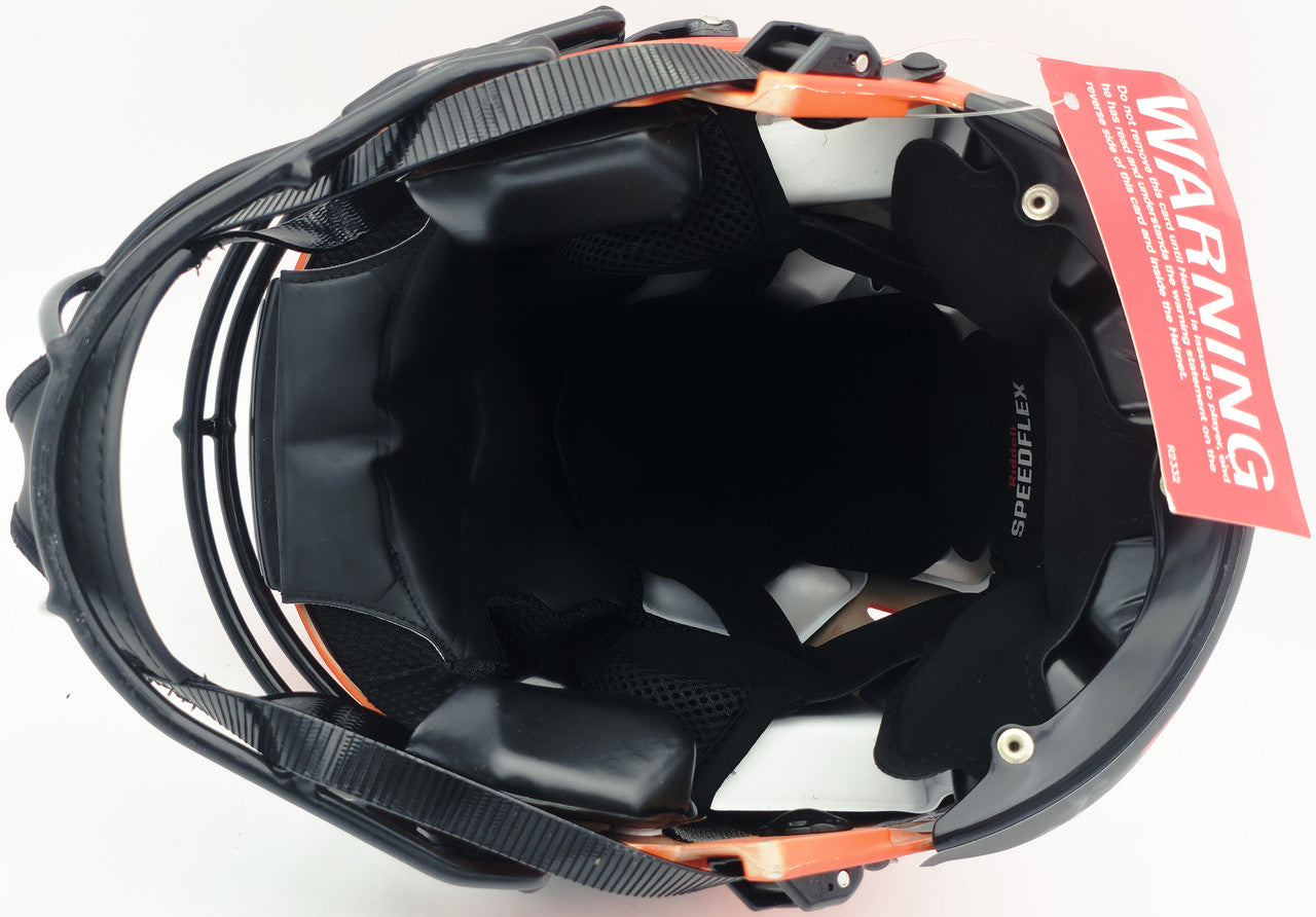Ja'Marr Chase Autographed Cincinnati Bengals Orange Full Size SpeedFlex Authentic Helmet Beckett BAS Witness #3W360233