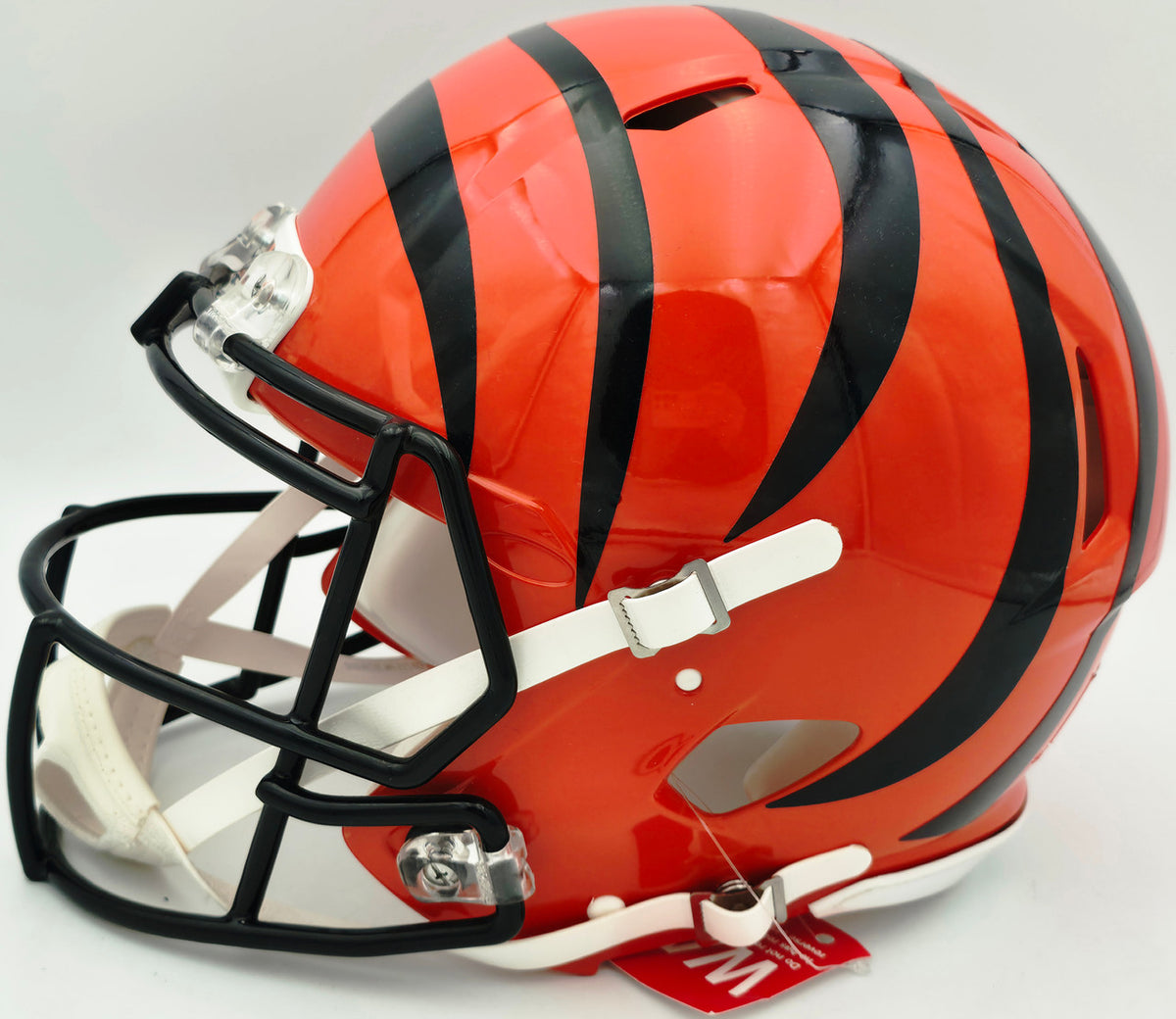 Joe Burrow Autographed Cincinnati Bengals Orange Full Size Speed Authentic Helmet Fanatics Holo #NB38153154