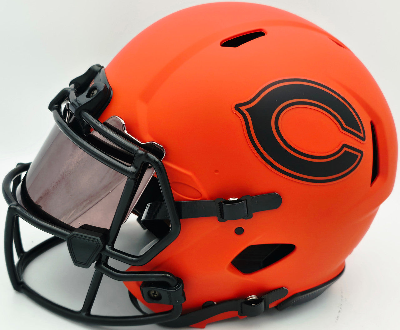 DJ Moore Autographed Chicago Bears Orange Full Size Speed Authentic Helmet Beckett BAS Witness #3W302263