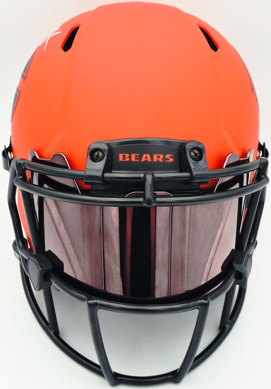 DJ Moore Autographed Chicago Bears Orange Full Size Speed Authentic Helmet Beckett BAS Witness #3W302263
