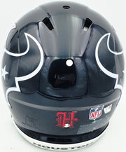 Tank Dell Autographed Houston Texans Blue Full Size Speed Authentic Helmet Fanatics Holo #DC75980831