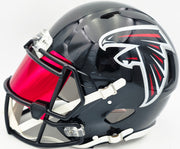 Michael Penix Jr. Autographed Atlanta Falcons Black Full Size Speed Authentic Helmet Beckett BAS Witness #3W084783