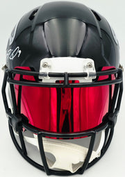 Michael Penix Jr. Autographed Atlanta Falcons Black Full Size Speed Authentic Helmet Beckett BAS Witness #3W084783