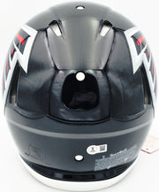 Michael Penix Jr. Autographed Atlanta Falcons Black Full Size Speed Authentic Helmet Beckett BAS Witness #3W084783