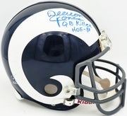 Deacon Jones Autographed Los Angeles Rams Blue Full Size Riddell Authentic Helmet "QB Killer, HOF-80" #20/26 Beckett BAS QR #BW30764