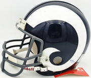 Deacon Jones Autographed Los Angeles Rams Blue Full Size Riddell Authentic Helmet "QB Killer, HOF-80" #20/26 Beckett BAS QR #BW30764