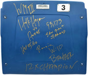 Hulk Hogan Autographed Silverdome WrestleMania III Seat Back VW III vs. Andre Beckett BAS #AF01008