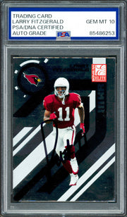 Larry Fitzgerald Autographed 2005 Donruss Elite Card #2 Arizona Cardinals Auto Grade Gem Mint 10 PSA/DNA #85486253