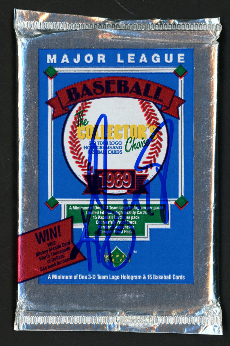 Ken Griffey Jr. Autographed 1989 Upper Deck Baseball Low Pack Seattle Mariners PSA/DNA Stock #265620