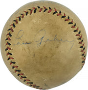 Babe Ruth & Lou Gehrig Autographed Official League Baseball New York Yankees PSA/DNA & Beckett BAS #AE85000