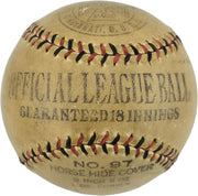 Babe Ruth & Lou Gehrig Autographed Official League Baseball New York Yankees PSA/DNA & Beckett BAS #AE85000