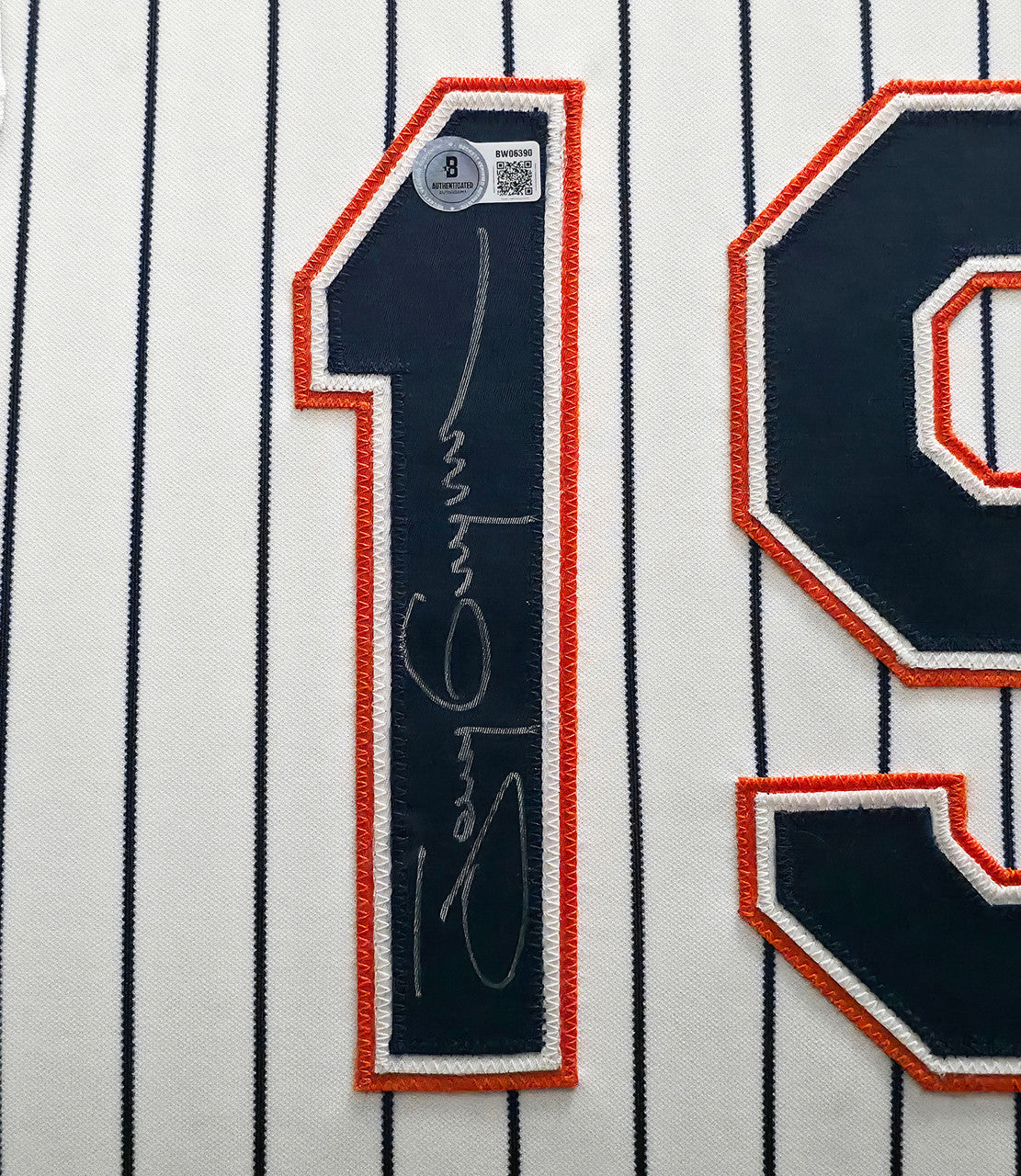 San Diego Padres Tony Gwynn Autographed Framed White Pinstripes 30 Year Anniversary Russell Jersey Beckett BAS QR #BW06390