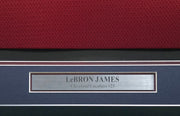 Cleveland Cavaliers LeBron James Autographed Framed Red Reebok Jersey "King James & The Chosen One" PSA/DNA #AS01174