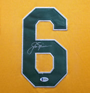 Jack Nicklaus Autographed Framed Yellow 6x Masters Champion Jersey Beckett BAS #H63941