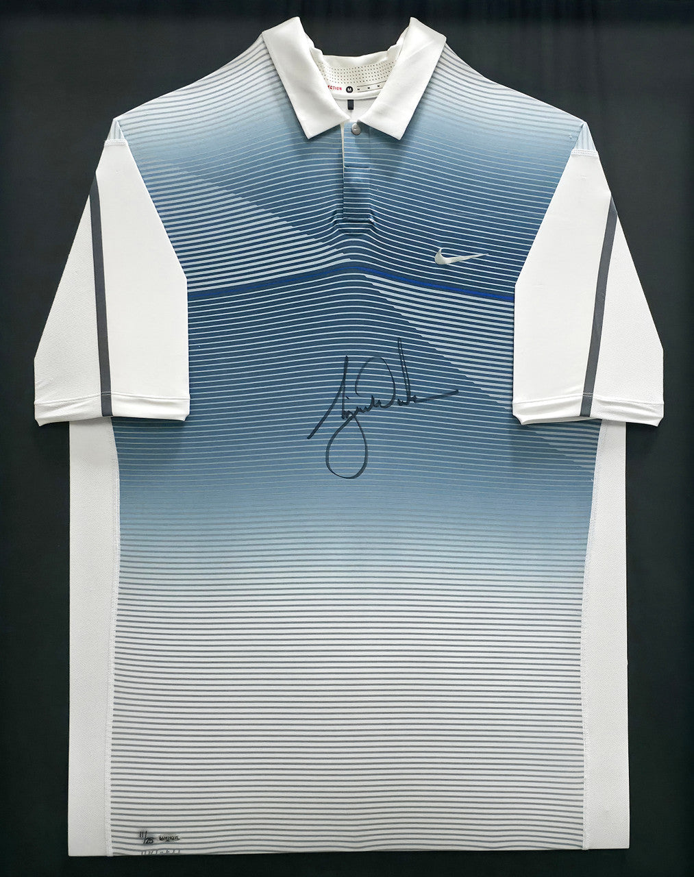 Tiger Woods Autographed Nike Framed Polo #11/25 UDA Holo #BAM29315