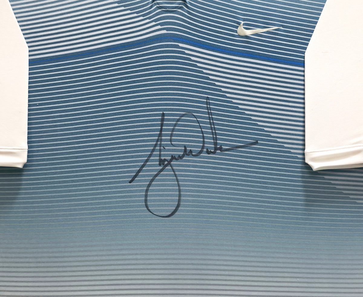 Tiger Woods Autographed Nike Framed Polo #11/25 UDA Holo #BAM29315
