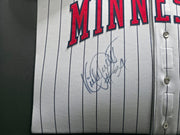 Minnesota Twins Kirby Puckett Autographed Framed Gray Russell Jersey "#34" JSA #ZZ91444