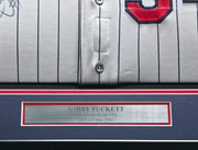 Minnesota Twins Kirby Puckett Autographed Framed Gray Russell Jersey "#34" JSA #ZZ91444