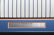 New York Mets Tom Seaver Autographed Framed White Pinstripes Rawlings 1990 Team Issued Jersey Beckett BAS QR #BU84001