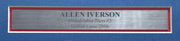 Philadelphia 76ers Allen Iverson Autographed Framed Red & Blue Mitchell & Ness HWC Swingman Jersey Beckett BAS Witness #AW901185