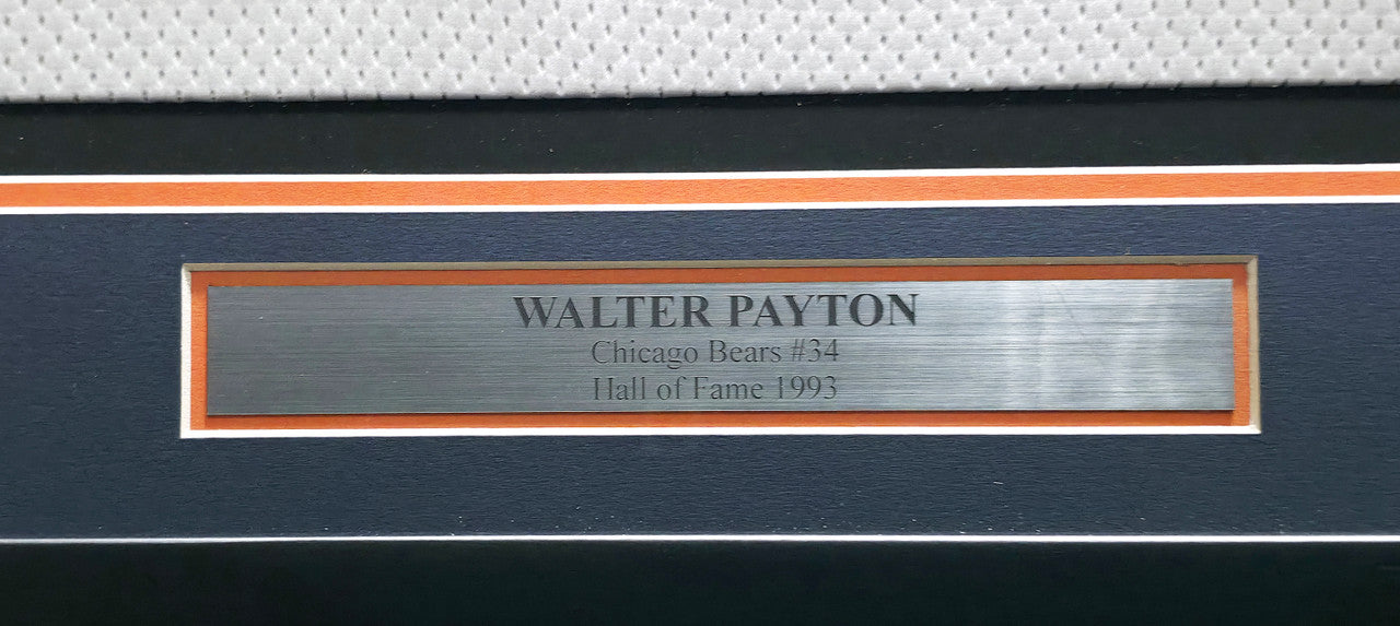 Chicago Bears Walter Payton Autographed Framed White Jersey "Sweetness & 16,726" PSA/DNA #U05882