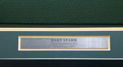 Green Bay Packers Bart Starr Autographed Framed Green Mitchell & Ness Jersey "HOF 77" Beckett BAS #AE49028