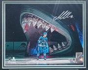 Macklin Celebrini Autographed Framed 8x10 Photo San Jose Sharks Fanatics Holo #SX05439639