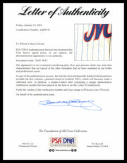 New York Mets Tom Seaver Autographed Framed Cream Pinstripes Mitchell & Ness MLB 100th Anniversary Patch Jersey "HOF 98.8%" PSA/DNA #AM09751
