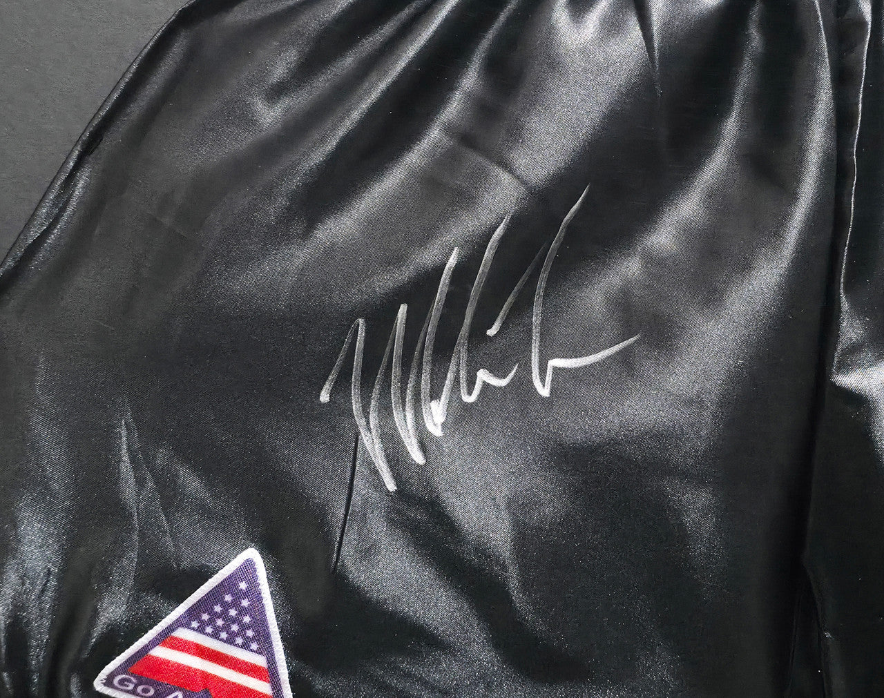 Mike Tyson Autographed Framed Black Boxing Trunks Beckett BAS Witness Stock #266062