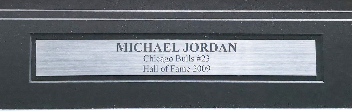 Chicago Bulls Michael Jordan Autographed Framed Red Jersey Beckett BAS #AC41251