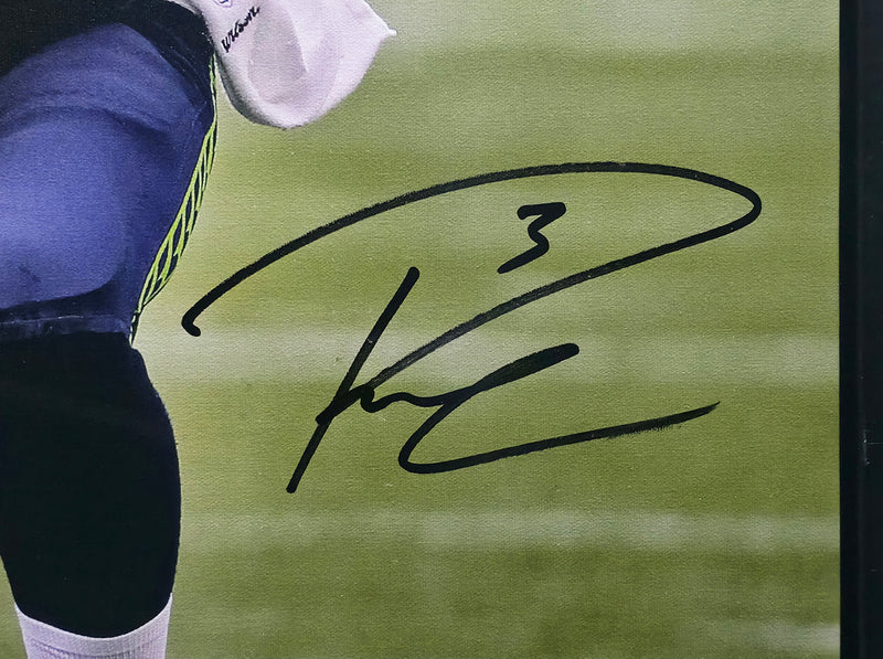 Russell Wilson Autographed Framed 24x30 Canvas Seattle Seahawks RW Holo #44404