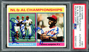 Johnny Bench, Tony Perez, Luis Tiant, & Don Gullett Autographed 1976 Topps Card #461 PSA/DNA #52931440