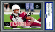 Larry Fitzgerald Autographed 2006 Upper Deck Card #1 Arizona Cardinals Auto Grade Gem Mint 10 PSA/DNA #85789800