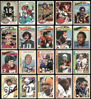 69 Count Lot of Autographed 1969-1980 Topps Football Cards (All Different) SKU #266471