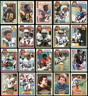 69 Count Lot of Autographed 1969-1980 Topps Football Cards (All Different) SKU #266471