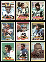 69 Count Lot of Autographed 1969-1980 Topps Football Cards (All Different) SKU #266471