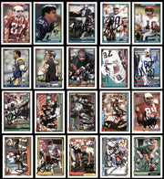 115 Count Lot of Autographed 1990-2001 Topps Football Cards (All Different) SKU #266473