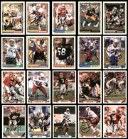 115 Count Lot of Autographed 1990-2001 Topps Football Cards (All Different) SKU #266473